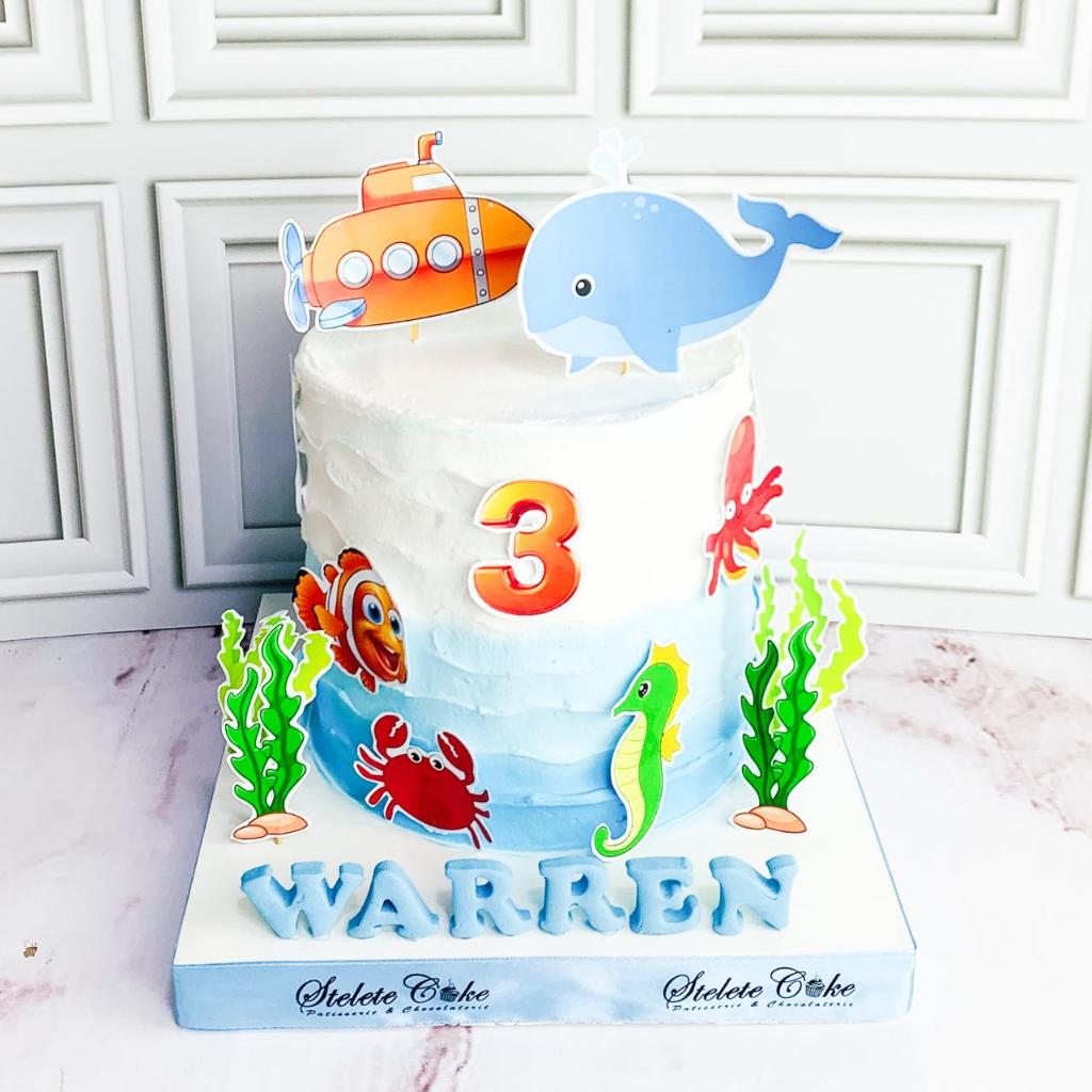 

Kue Ulang Tahun/Birthday cake/Kue Ultah Tema Fish/Kue Tema ikan/Kue Tema Laut/Kue Birthday Cake