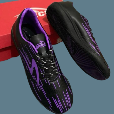 Sepatu Futsal Specs Lightspeed Reborn Hitam Ungu Grade Ori Premium Unisex BISA COD 