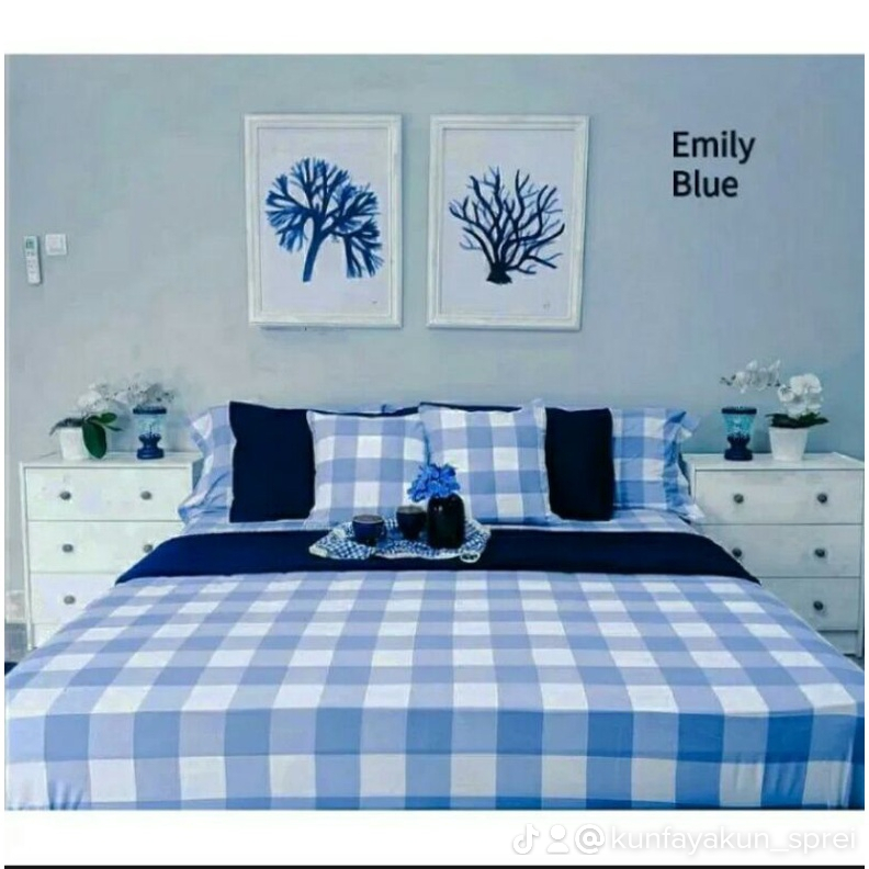 sprei full karet ukuran 90/120/ 160/180 karet keliling anti geser