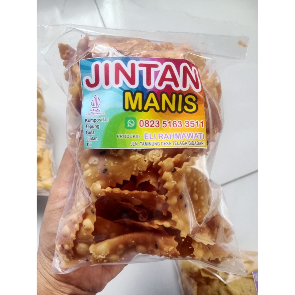 

KUE JINTAN MANIS/KERIPIK JINTAN HITAM