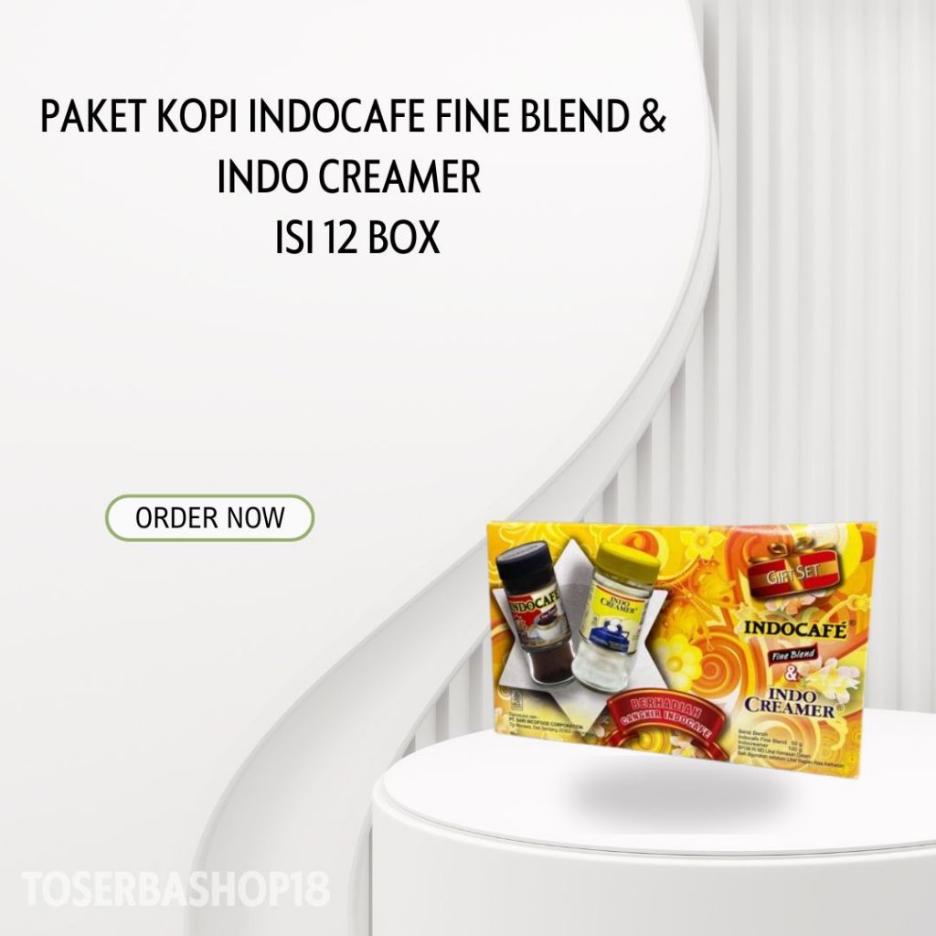 

Paket Kopi Indocafe Fine Blend & Indo Creamer - GIFTSET 1 KARTON / ISI 12 BOX