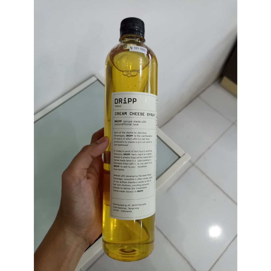 

DRIPP RASA CREAM CHEESE/CHEESE CREAM MINUMAN SIRUP PREMIIUM/SYRUP CREAM CHEESE/SIRUP RASA CREAM CHEESE/760 ML/VARIAN CREAM CHEESE PREMIUM/HALAL/BPOM