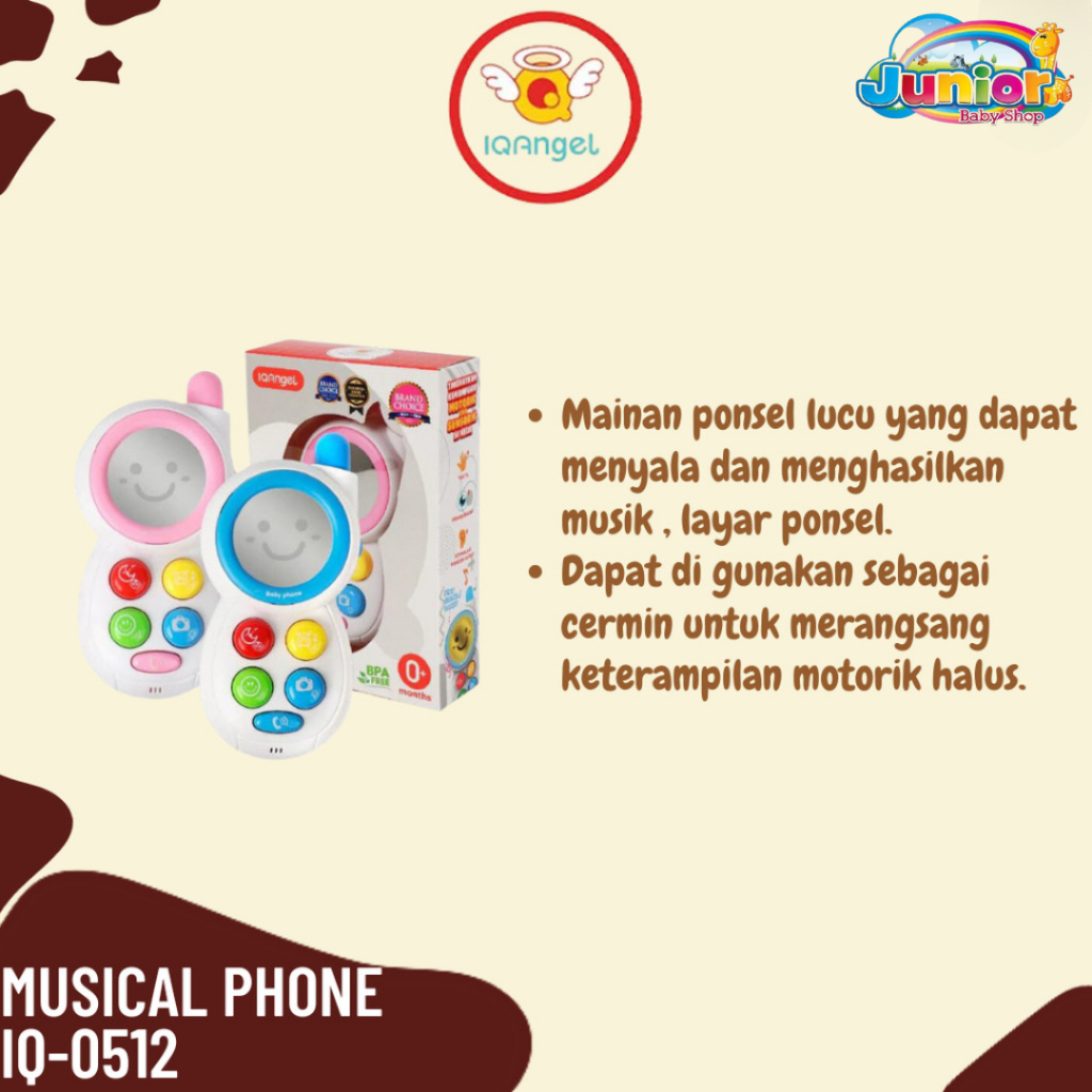 IQ Angel Baby Musical Phone IQ0512 - Mainan Music - Mainan Phone