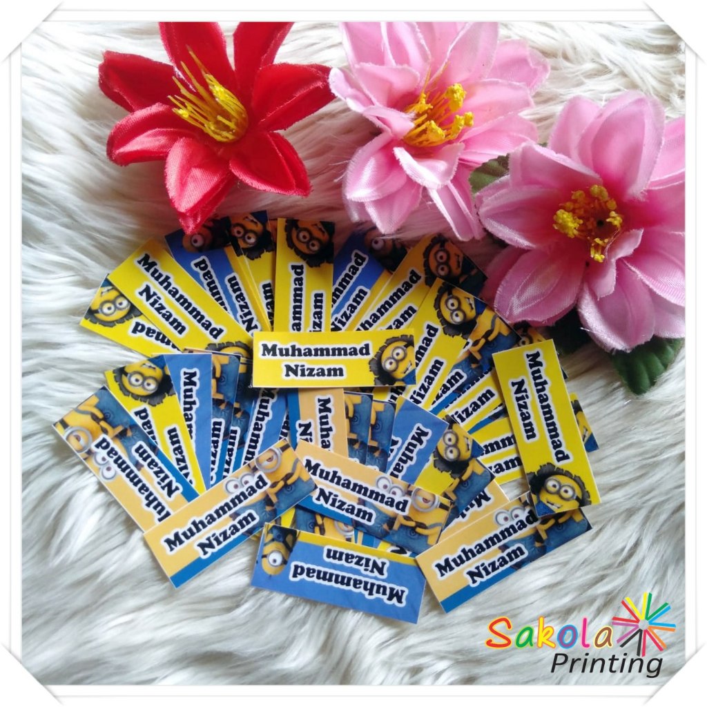 

Stiker Nama Custom Karakter, Free Desain