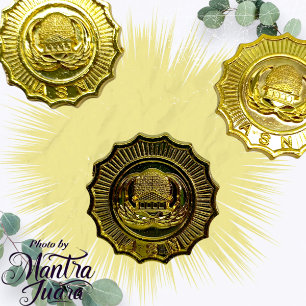 Pin Korpri Golongan Pin ASN Golongan Kuningan Peniti Lencana Korpri Kuningan 3cm Peniti