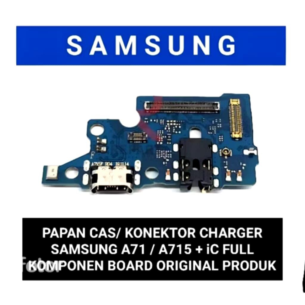 papan cas samsung A71  - A715 original konektor cas