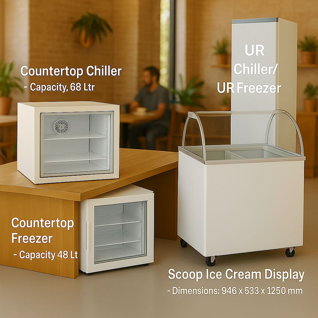 Komet Professional - Commercial Chiller Freezer and Ice Cream Display - Kulkas Es Krim Display