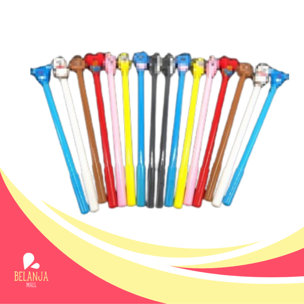 

belanjamall PENA CUTE BLACK INK GEL PEN CARTOON BALLPOINT SCHOOL STATIONERY PENA IMPORT Y1067