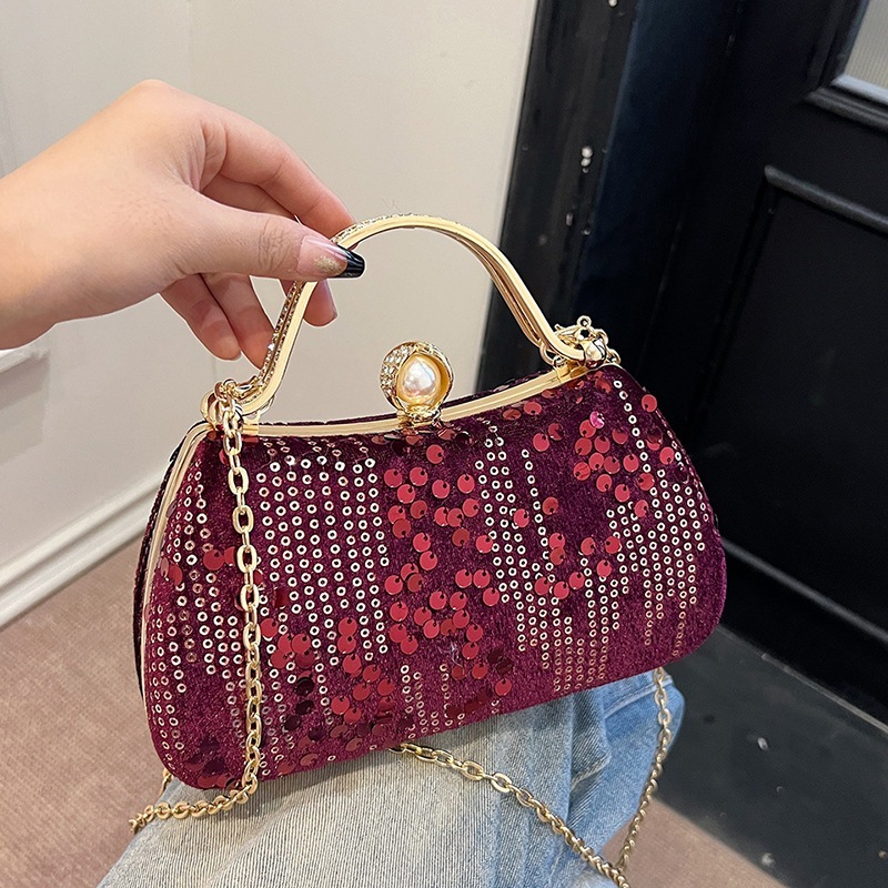 Tas Pesta Wanita Import  Elegan Tas Pernikahan Clutch Handbag Tas Bahu Wanita Tas Selempang Wanita 8