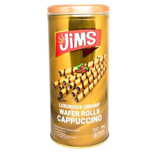 

[150 Gram] Jims Luxurious Creamy Wafer Rolls / Cappucino / Black Vanilla / Chocolate 150 gr
