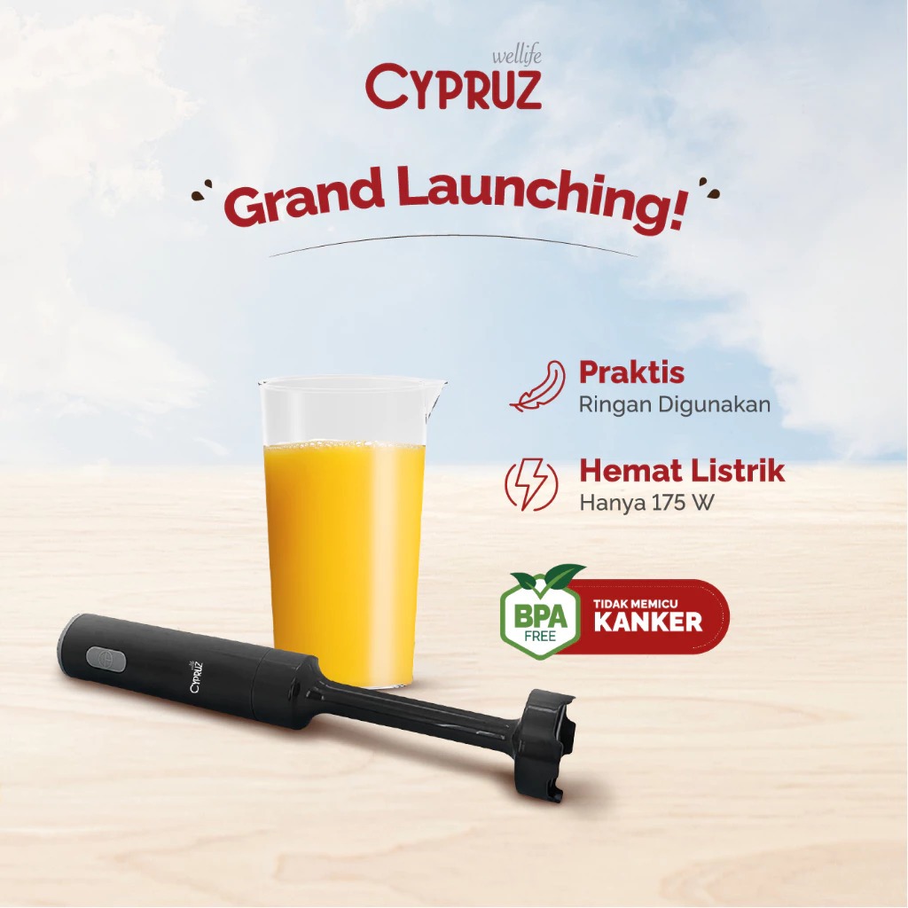Cypruz Hand Blender Portable