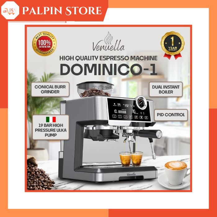 Mesin Kopi Espresso Semi Commercial Dominico 1 - Venuella Double Boiler Espresso Machine
