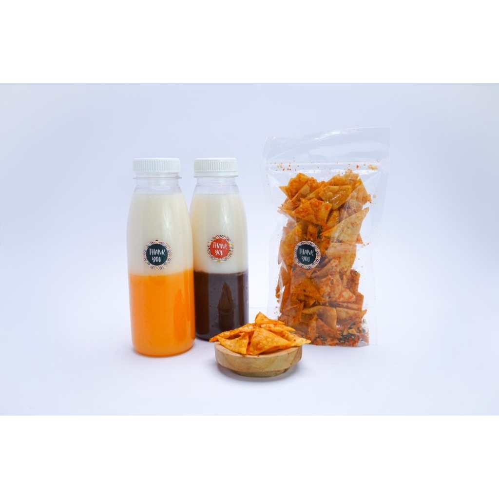 

pudot(Pudding Sedot) & Kripik Pangsit