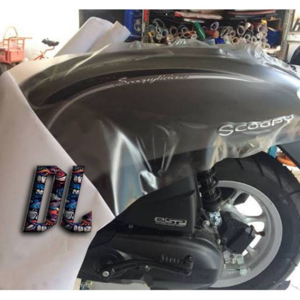 Skotlet Motor Transparan Skotlet Body Motor Putih Transparan L45
