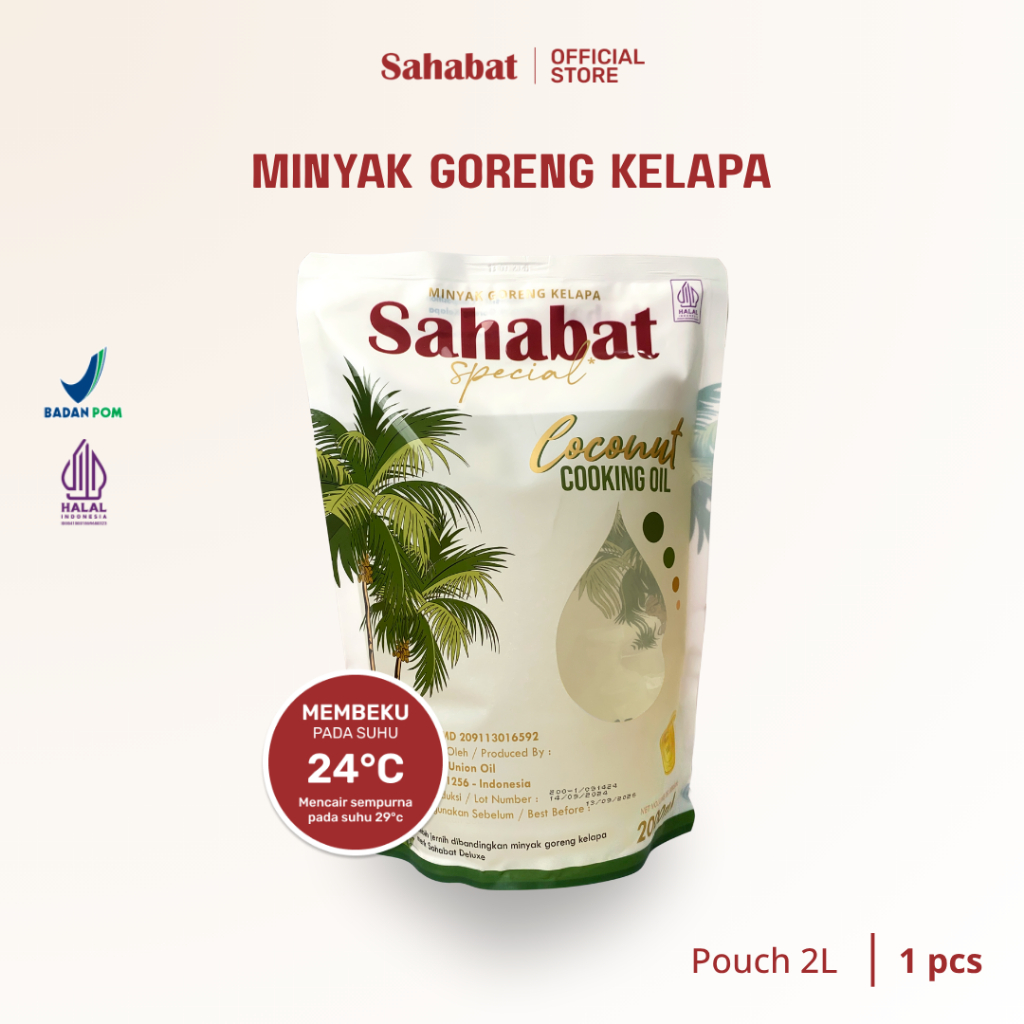 

[PROMO] Sahabat Special Minyak Goreng Kelapa 2L Pouch - Coconut Cooking Oil | 2 Liter Pouch