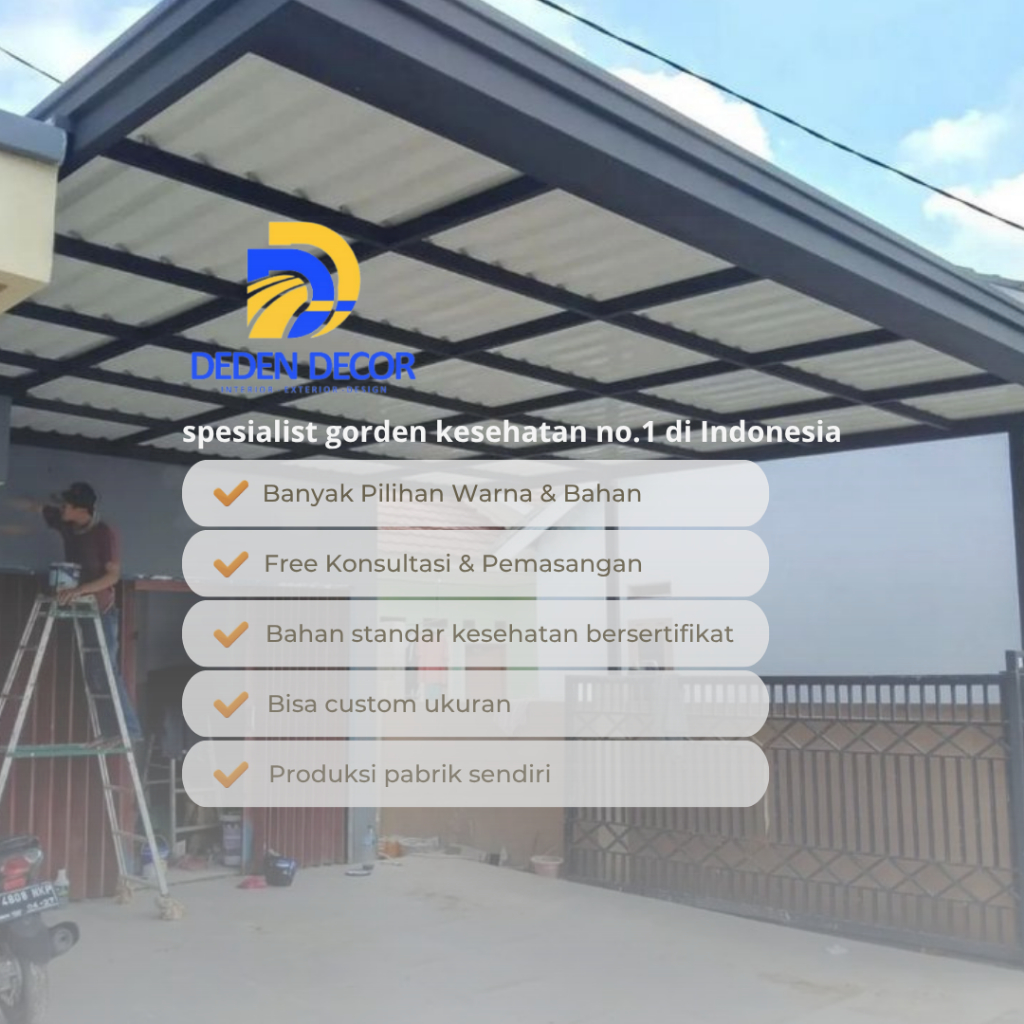 Jual Kanopi Alderon uPVC Besi Hollow Harga Per Meter – Jakarta, Bekasi, Depok