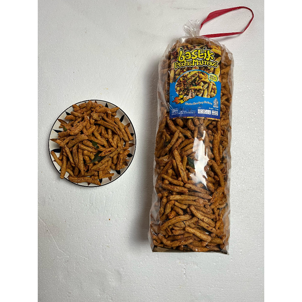 

Sehati Snack - Bastik Basreng Stik Pedas Janur Cemilan Enak Renyah | 250gr, 500gr Ecer