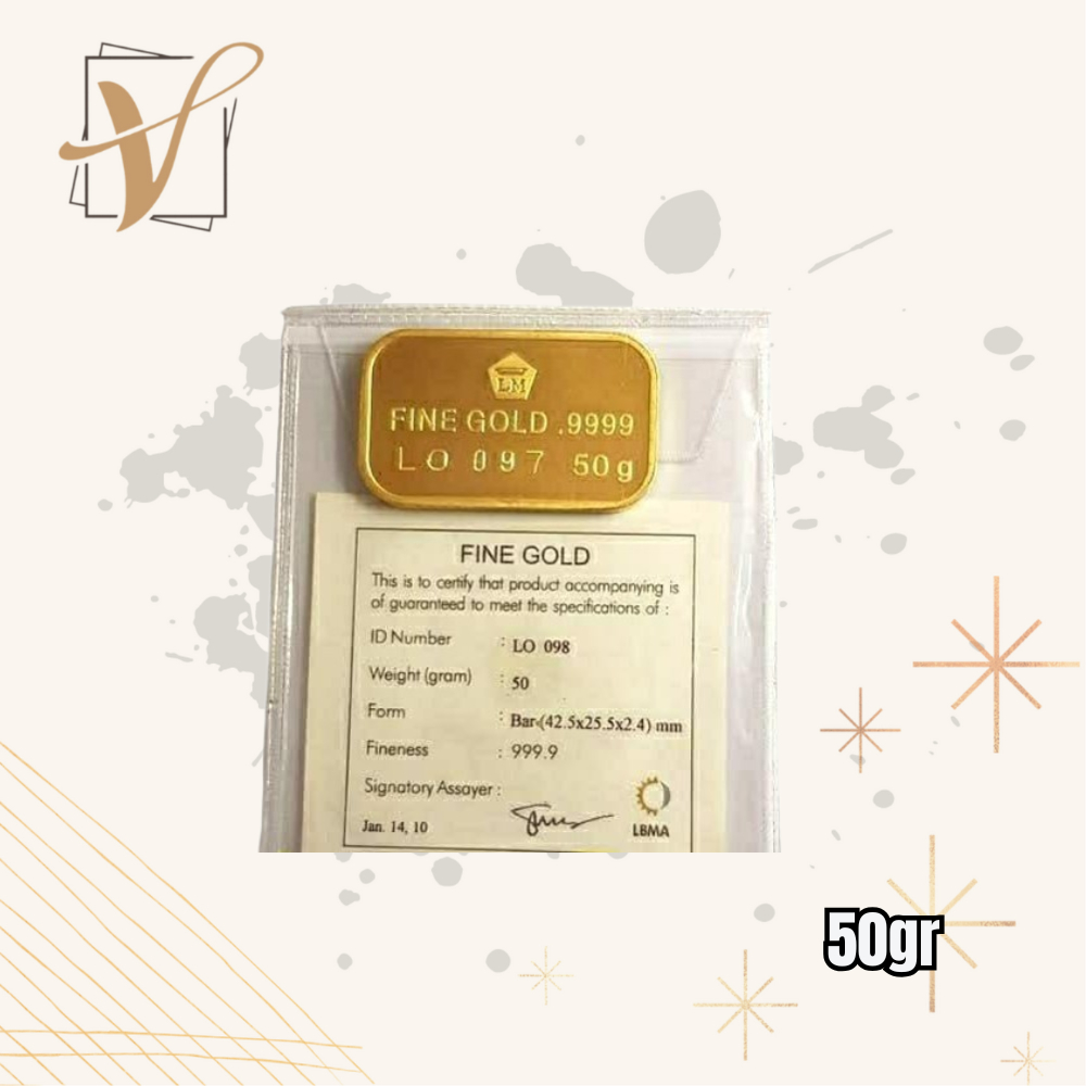 Star Gold Logam Mulia Antam Retro Tidur ( LM ) 50GR