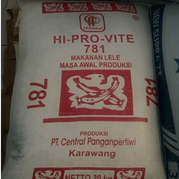 Repack Pakan Ikan Tawar Lele Ikan Mas Ikan Nila Hi-Pro-Vite 781 Polos Protein 31%
