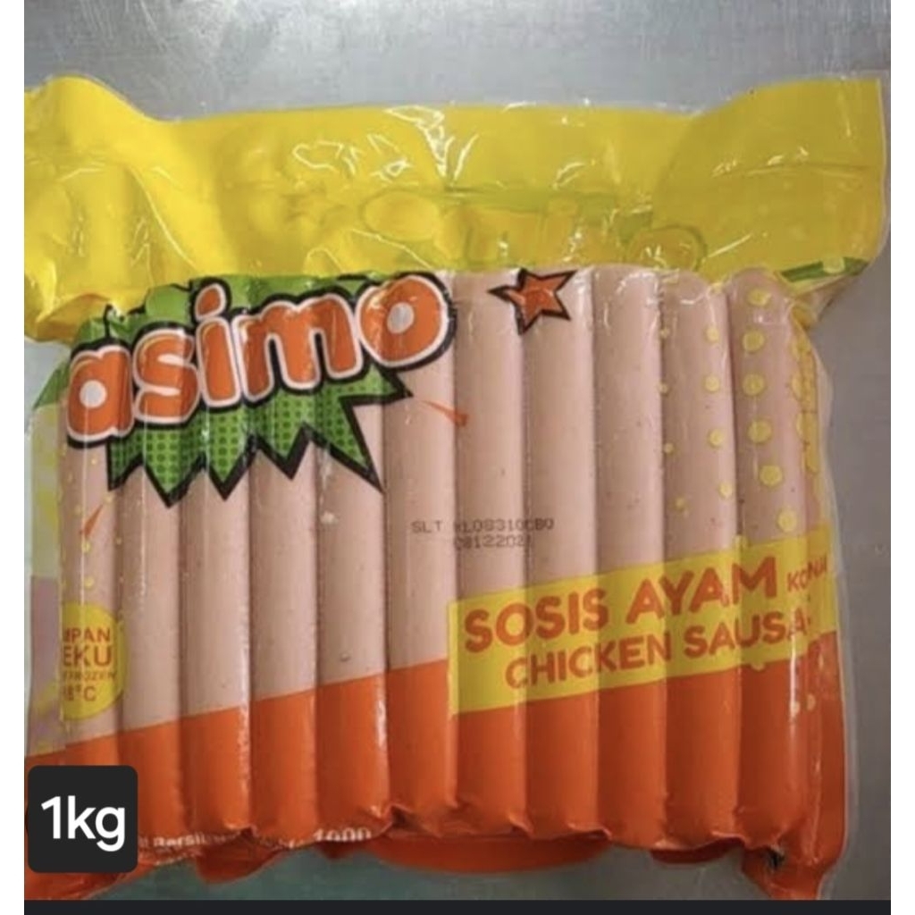 

sosis ayam asimo 1kg isi 30pcs