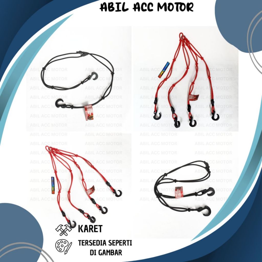 JARING KAMBING GUNUNG BOXER MOTOR TALI BAGASI JOK MOTOR JARING MOTOR JARING TAS JAS HUJAN