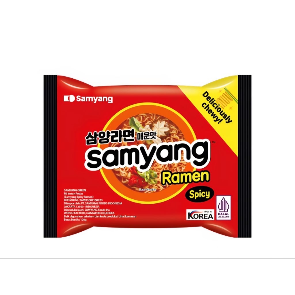 

Samyang Mi Instan Ramen Pedas 120g