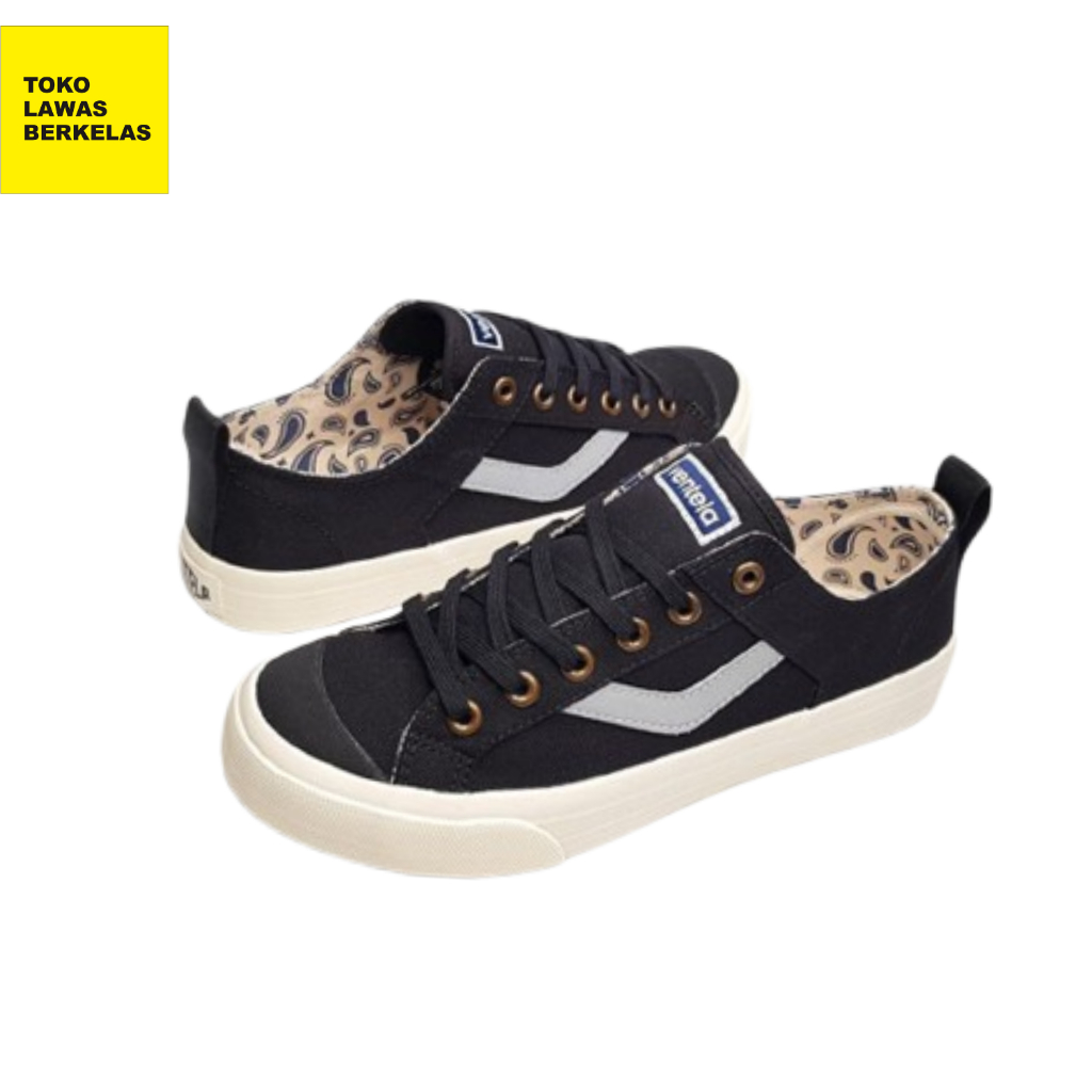 Sepatu Ventela Reborn Reflective Black Natural - Sepatu Ventela HItam