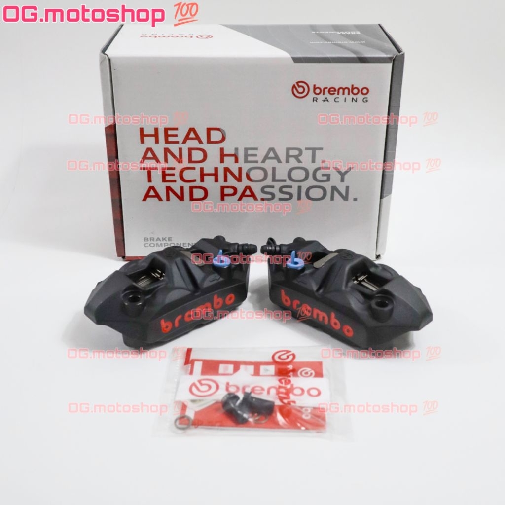 Kaliper Brembo M4 Hitam 108mm ZX25R ZX25RR ZX4RR R6 CBR600 Z900 Z1000 ZX6R ZX636