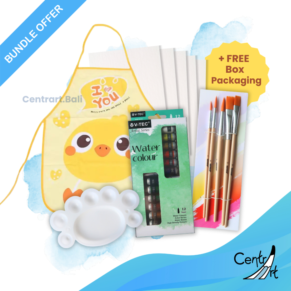

Kids complete watercolour set | Set Anak-anak Lengkap Cat air | Mengembangkan Kreativitas Anak