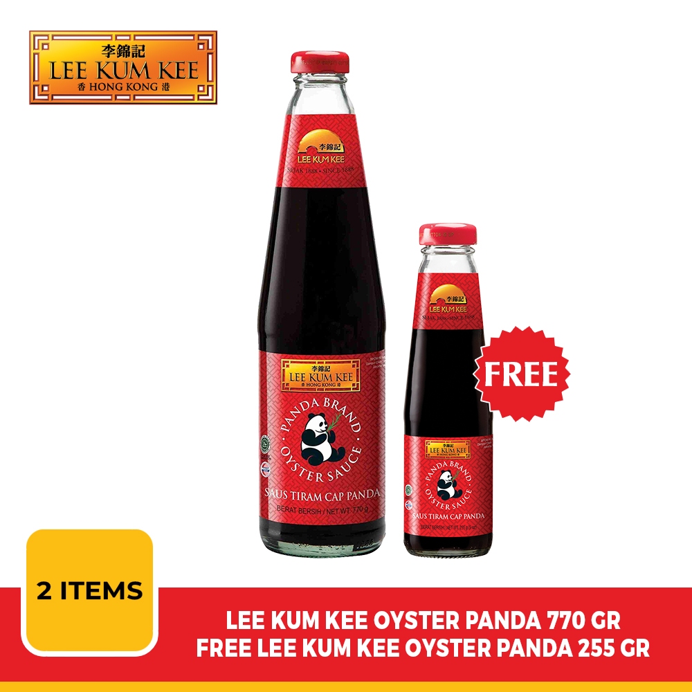 

LEE KUM KEE Oyster Sauce Saus Tiram Panda 770gr free Panda 255gr Banded