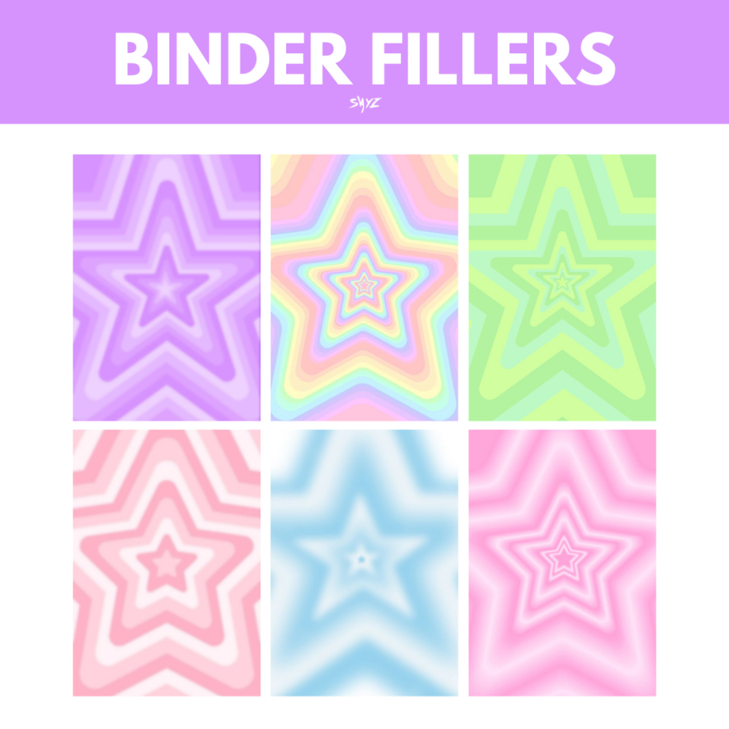 

[ READY ] Binder Fillers "Star Gradient" series | Isi binder | Binder deco | Hiasan Binder Photocard - Background Binder Photocard - Background photocardMy Photocard Wishlist deco by sayzco