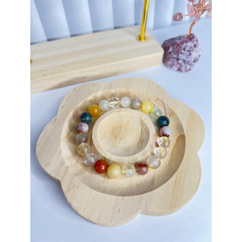 Gelang Brown Rutilated 8mm/Gelang Brown Rutilated /Brown Rutilated bracelet/Gelang Batu Natural