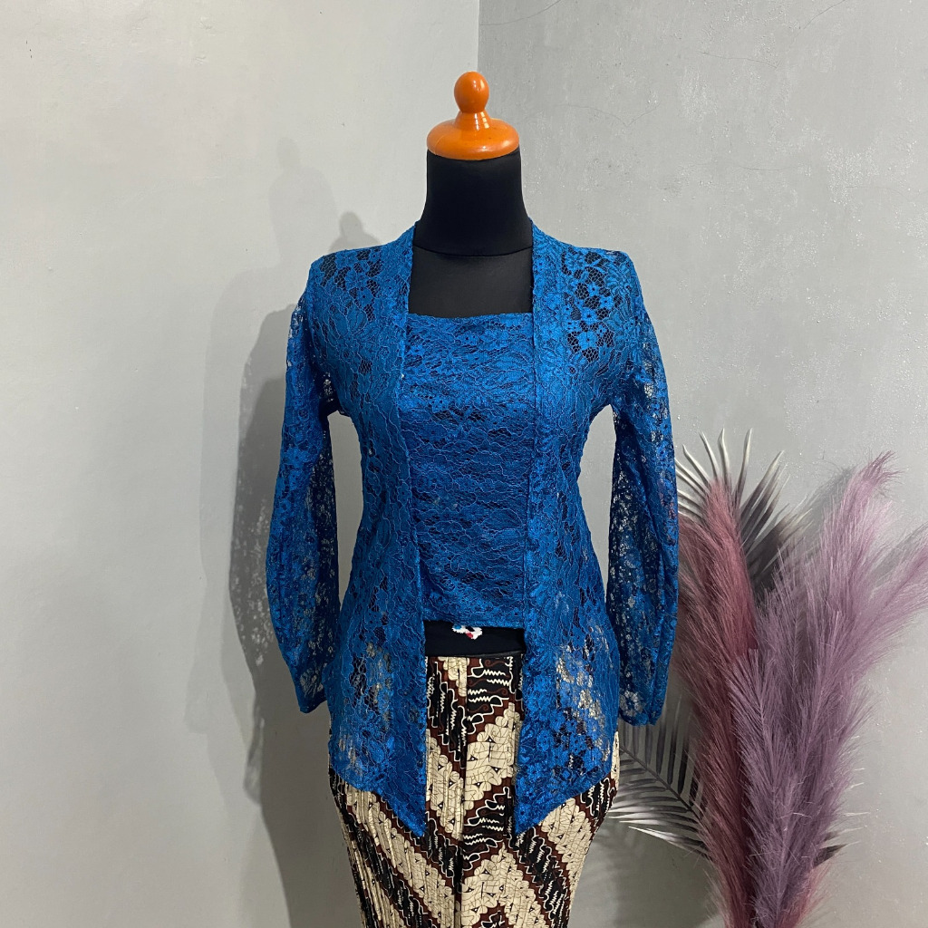 Kebaya Bali Brokat Polos Tanpa furing