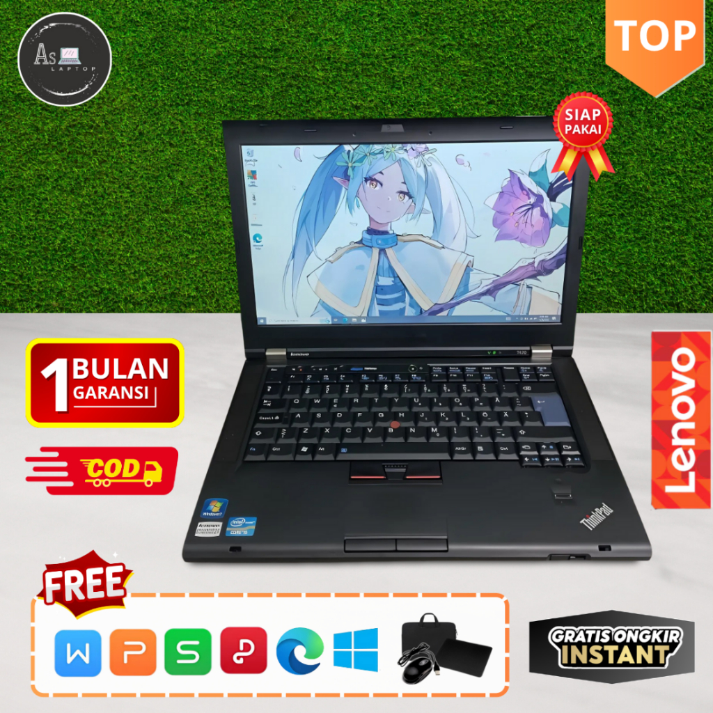 Laptop Lenovo Thinkpad T420 T430 T431S Core i5 i7 GEN 2 - 3 | Layar 14 inch | Second Mulus
