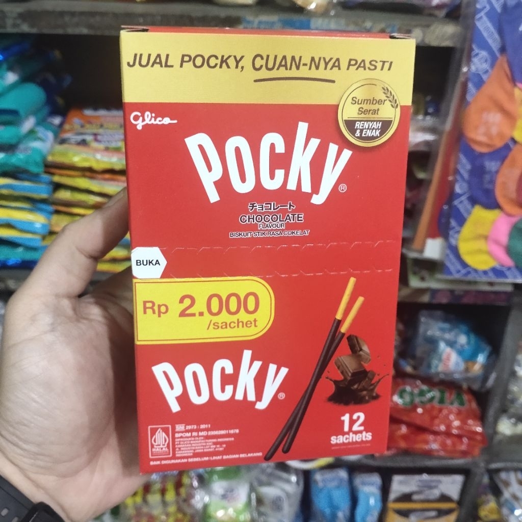 

Pocky Biskuit Stick Cokelat sachet