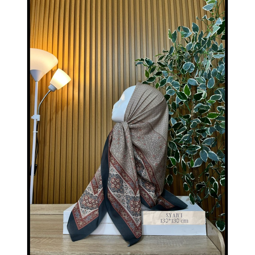 SYAR’I PREMIUM (syar’i 1-11) Voal Motif Jumbo Printing