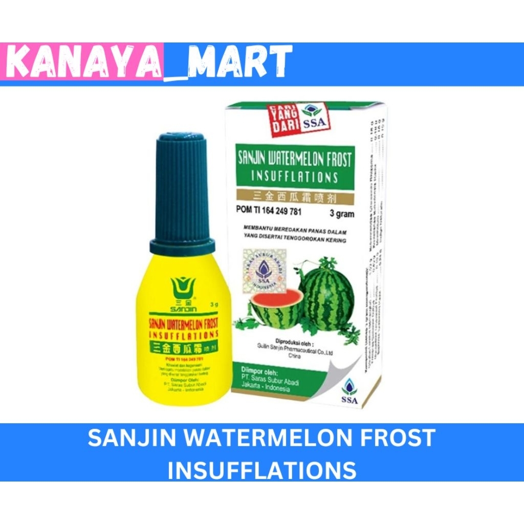 SANJIN Watermelon Frost Insuflations Spray - Untuk Radang Tenggorokan