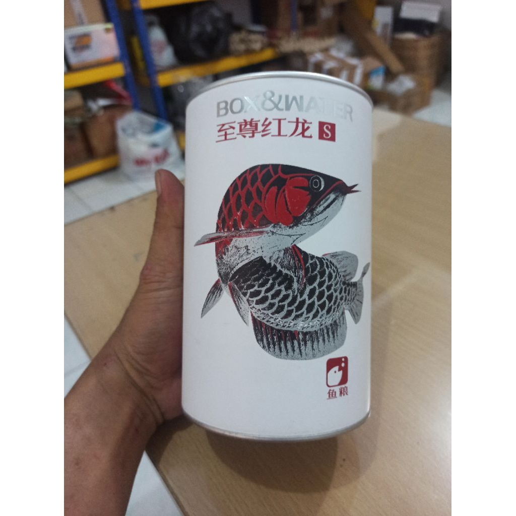 Boxwater Pelet impor ikan Arwana SR Super Red