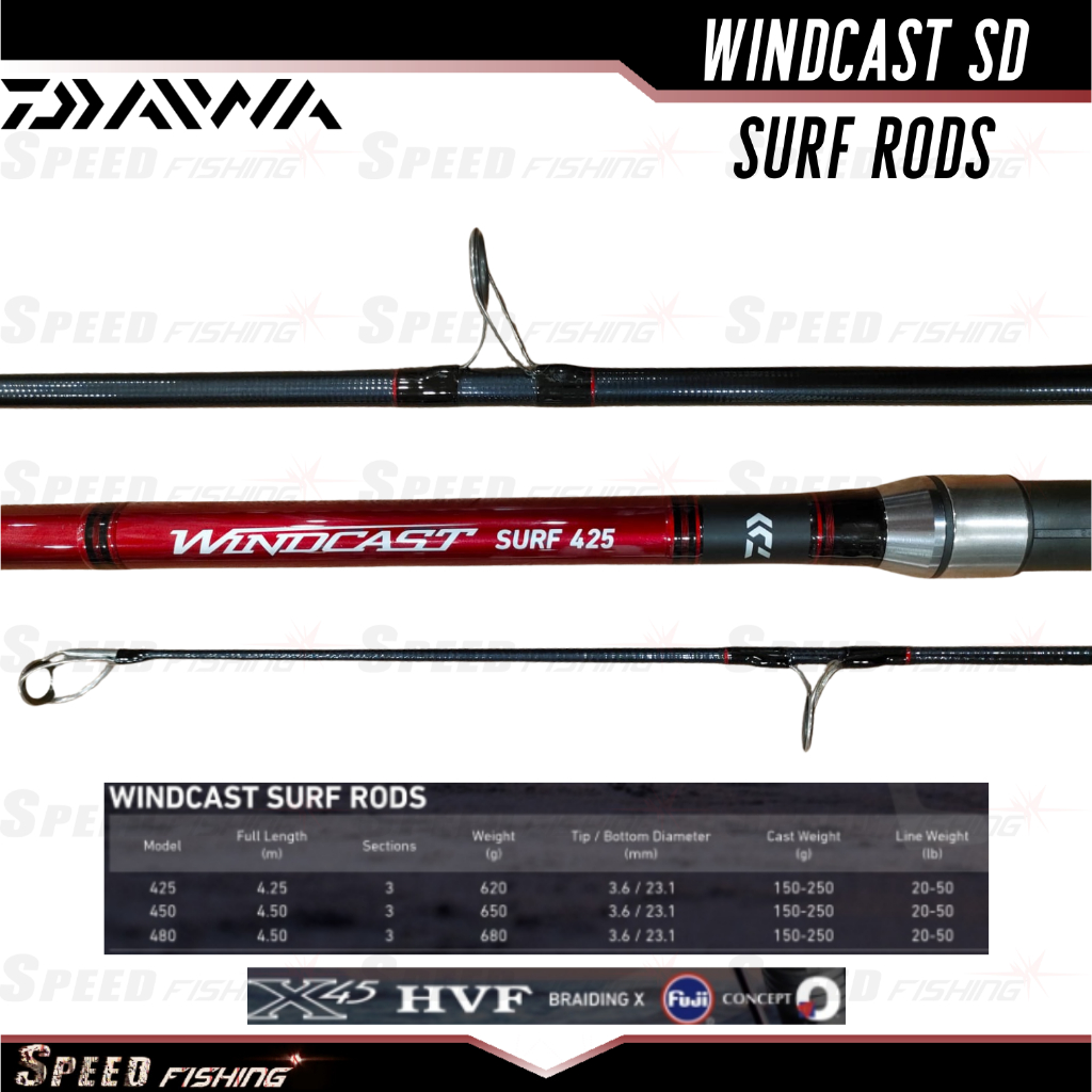 Joran Daiwa Windcast Surf 425 SD Joran Surf