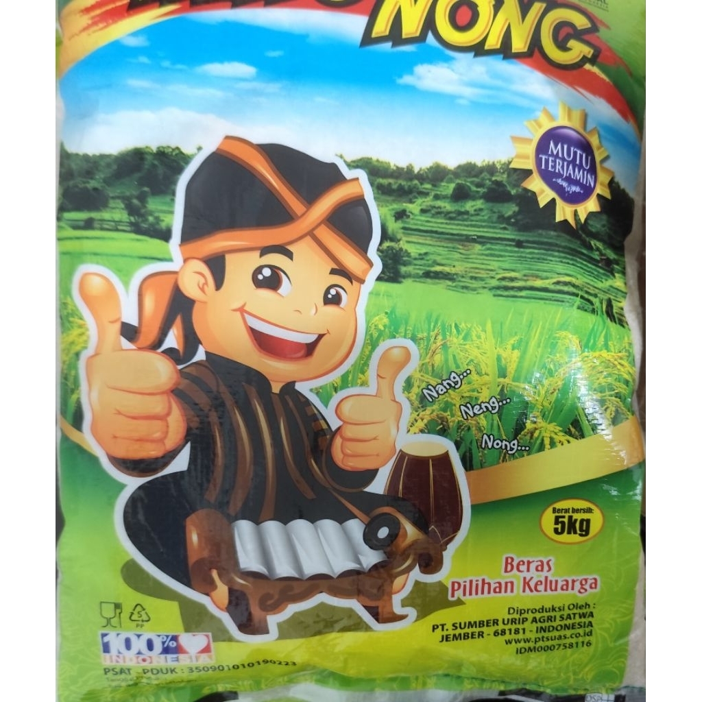 

Neng Nong beras premium. beras pulen putih dan utuh