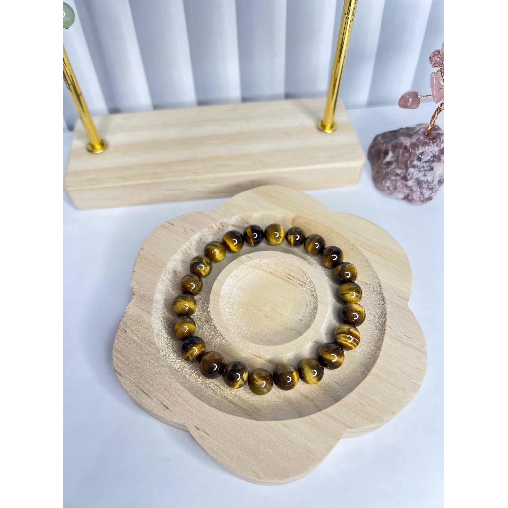 Tiger eye 8mm/Gelang Tiger eye/Tiger eye brecelet/Gelang Cantik Batu Natural