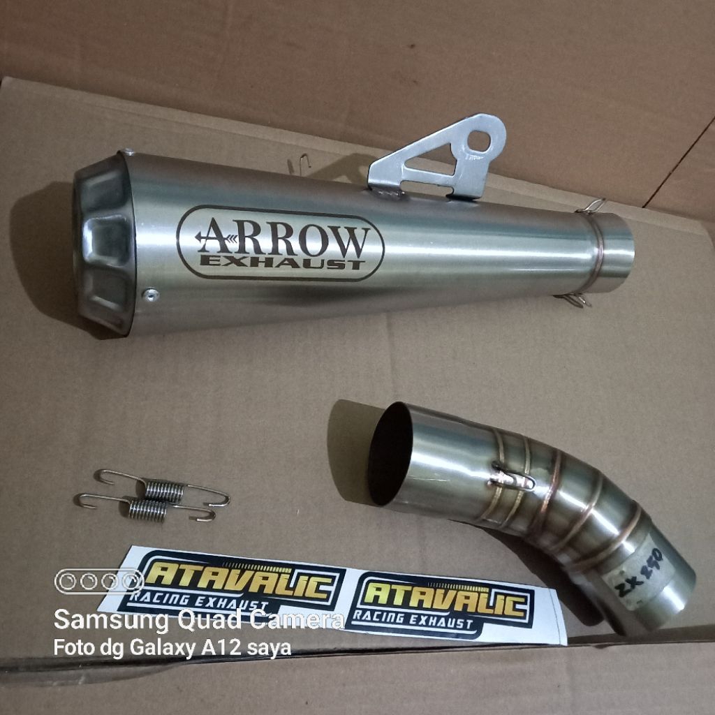 Slipon +Silencer Knalpot Racing Arrow for Kawasaki zx25r  ZX25RR exhaust