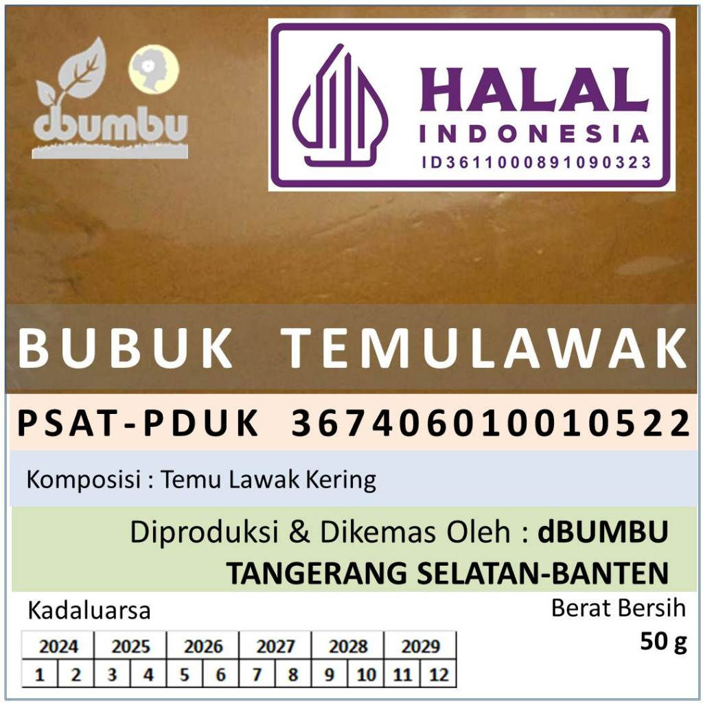

100 gram Bubuk Temulawak