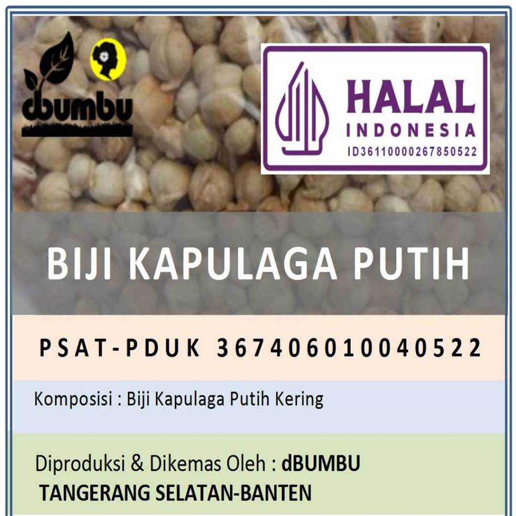 

Biji Kapulaga Putih 1000 gram