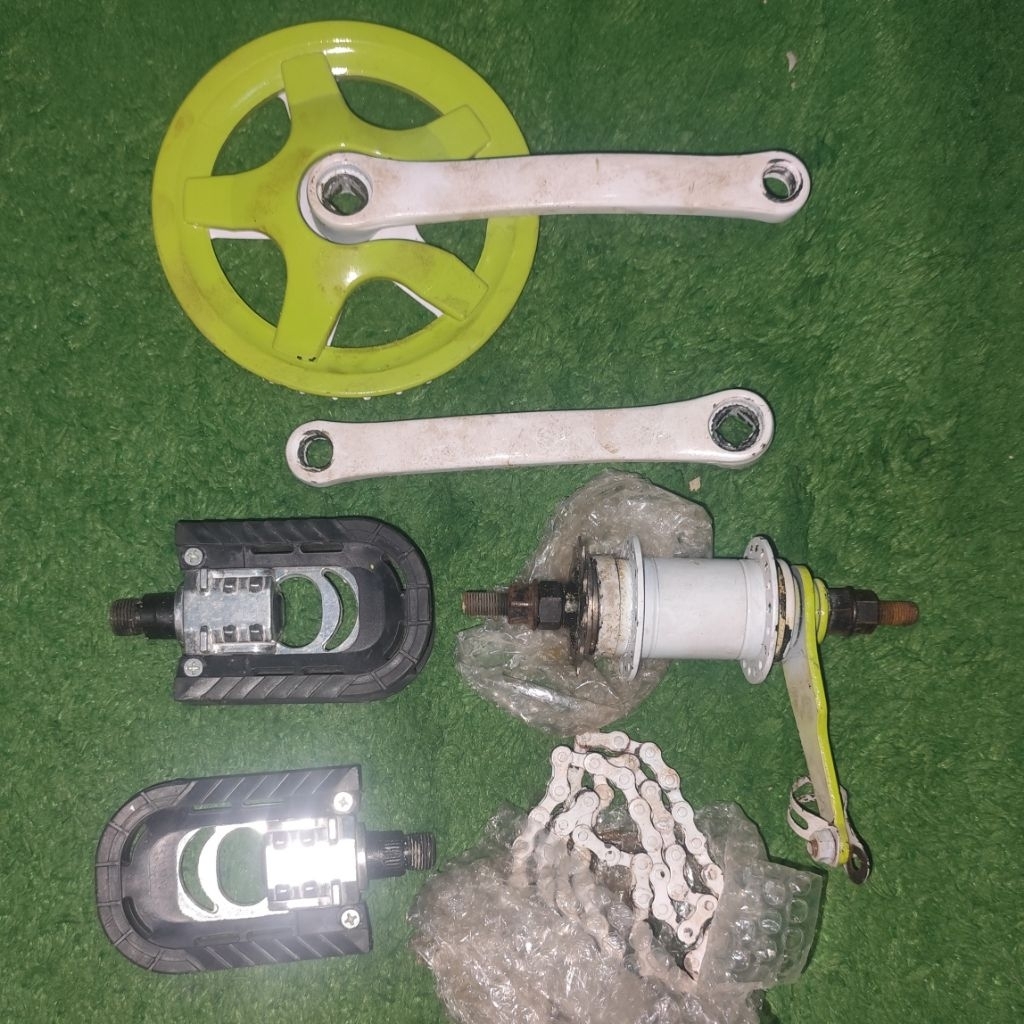 Paket Gear Sepeda - Pedal - Crank - Rantai - Torpedo