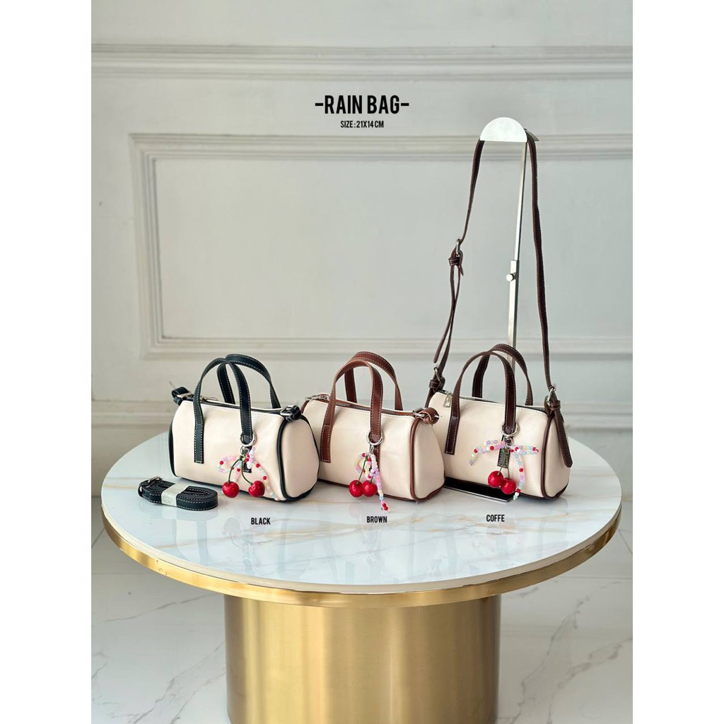 Rain Bag (free cherry) Tas Selempang Wanita Tas Kondangan Elegan Kecil Tas Anak Perempuan Tas Korean
