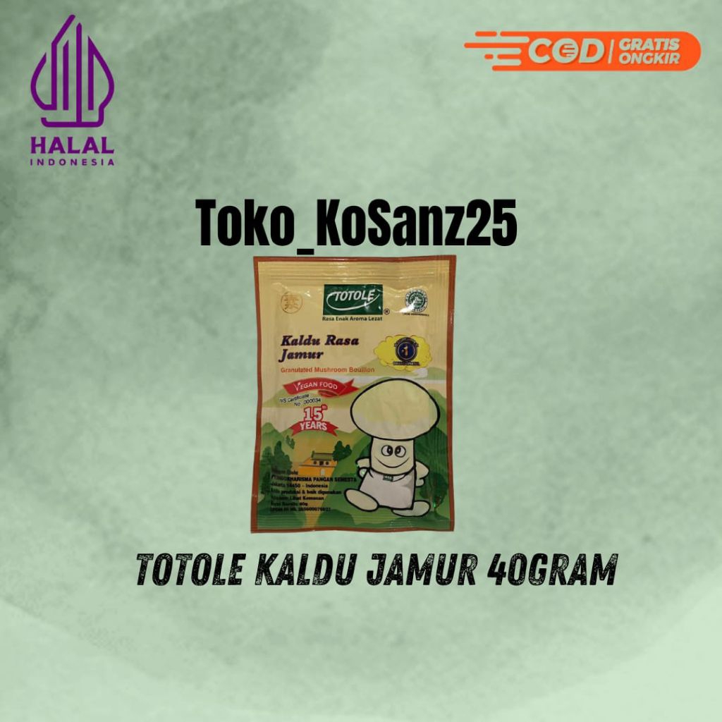 

Totole Kaldu Jamur 40gr/40gram Exp 2027