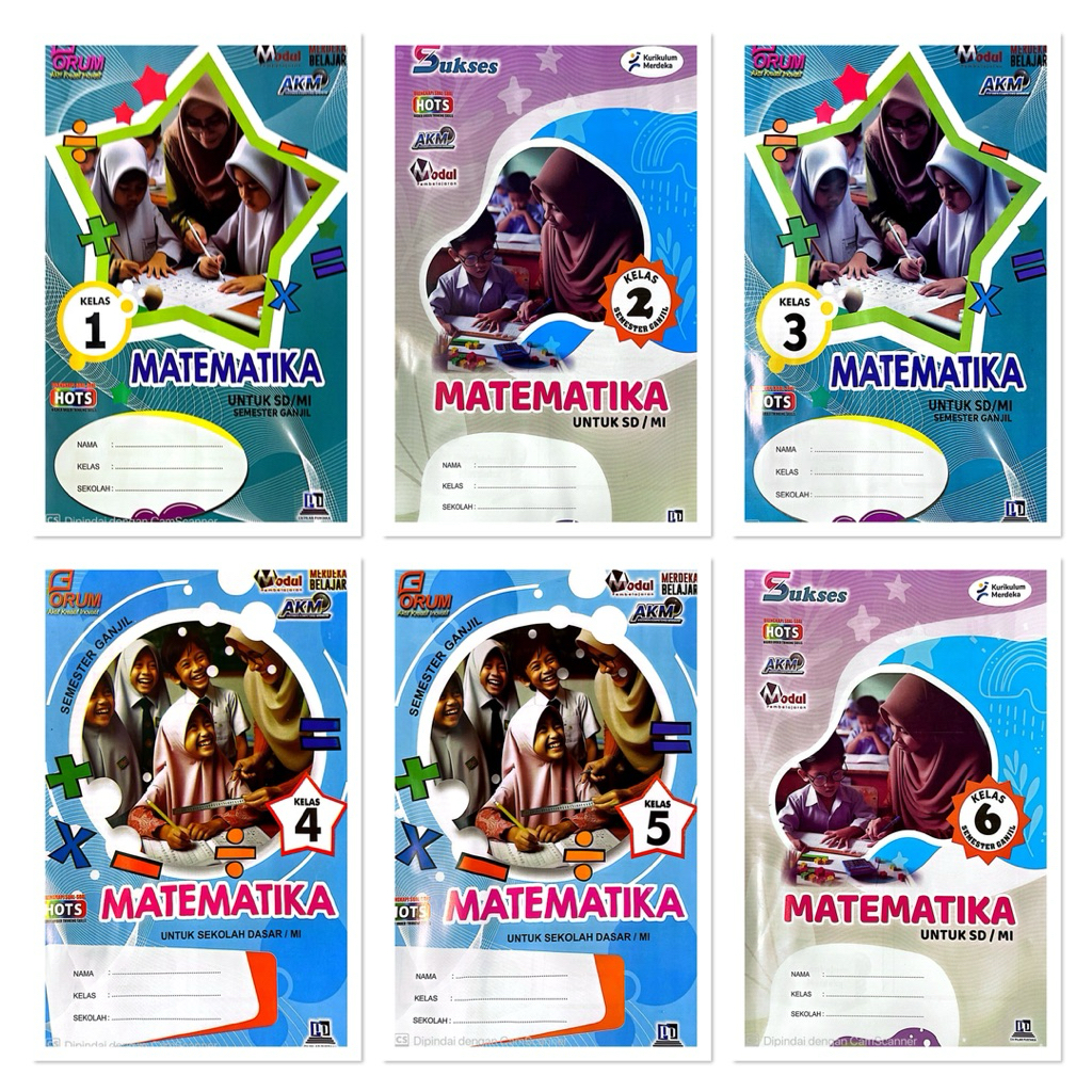 BUKU LKS SD MI MATEMATIKA KELAS 1 2 3 4 5 6 KURIKUM MERDEKA SEMESTER 1  TA 2025-2026|FORUM|