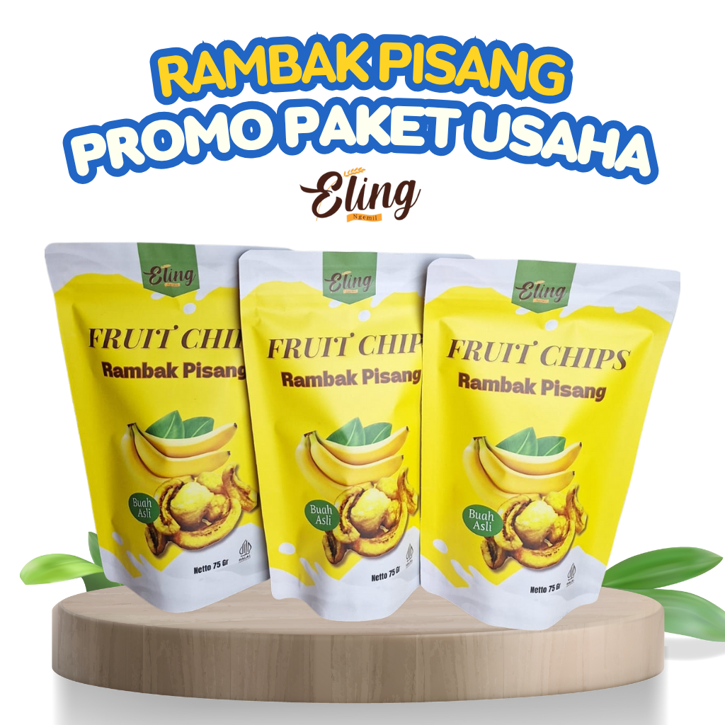 

Paket Usaha Rambak Pisang Premium Super Crunchy Banana Fresh Crispy Enak Murah Eling Ngemil