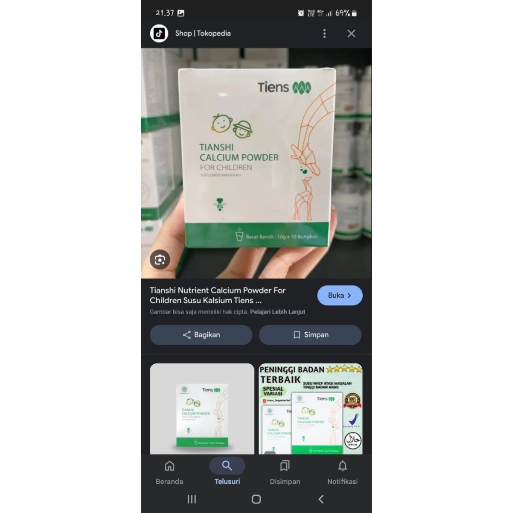 Tiens Calcium Powder For Children